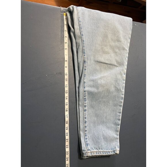 Levis 550 Relaxed Fit Tapered Leg Jeans Womens 14 Petite Light Wash - Picture 4 of 12